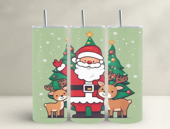 3D Santa Christmas 20oz Tumbler Wrap: A Digital Design Guide