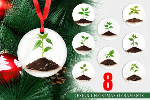 Christmas Ornament 3D Tree Seedling Designs