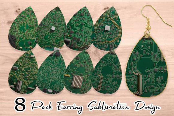 Earring 3D Circuit Board: Bridging Tech Aesthetics and Sublimation Craft
