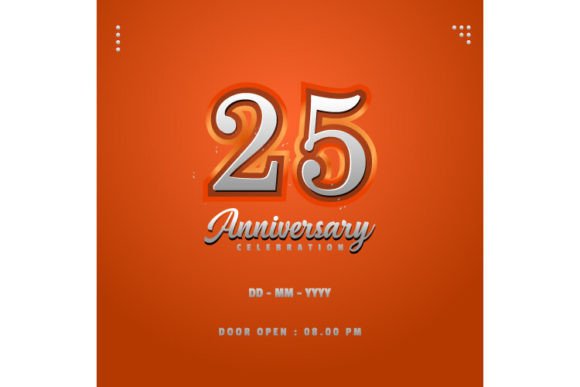 Elevating Brand Milestones: The Strategic Power of 25th Anniversary 3D Illustration Vectors