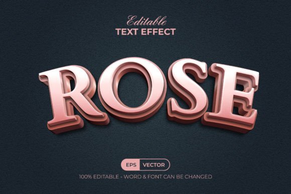 Elevating Typography with the Rose 3D Text Effect Style in Adobe Illustrator