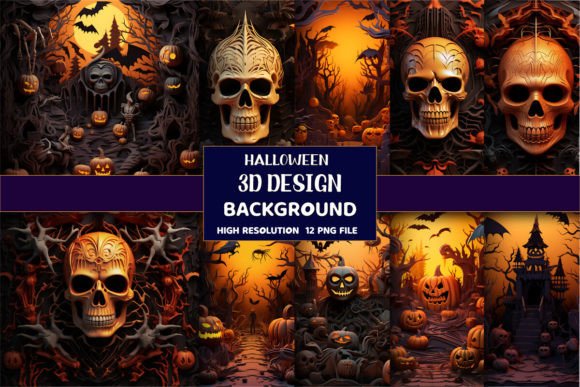 Evaluating 3D Halloween Background Digital Papers for Creative Projects