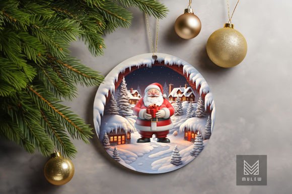 Evaluating the 3D Christmas Santa Claus Xmas Ornament Digital Asset