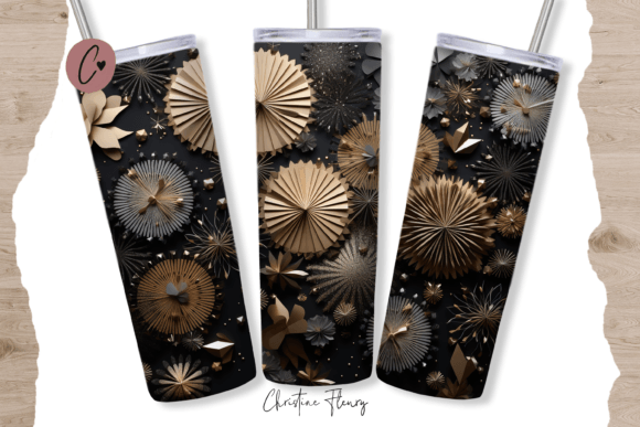 Evaluating the 3D New Years Eve Fireworks Tumbler Wrap for Sublimation Projects