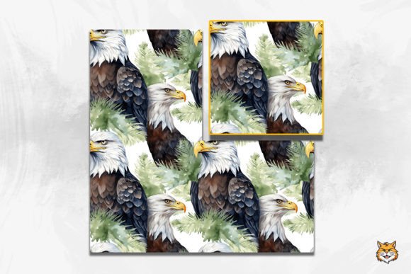 Evaluating the Bald Eagle Seamless Pattern 1 for Creative Projects