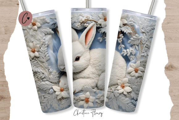 Mastering the 3D Embroidered Baby Bunny Tumbler Wrap: A Guide to Modern Sublimation Design