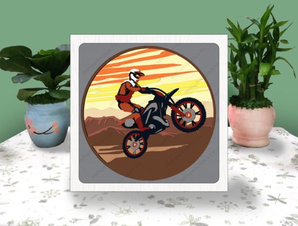 Motocross Rider 3D SVG Design Guide