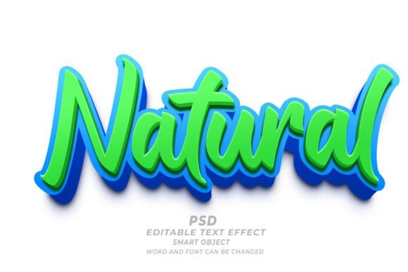 Natural PSD 3D Editable Text Effect Guide