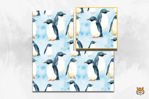 Penguin Seamless Pattern 2: Strategic Visual Assets for Winter Branding and Design