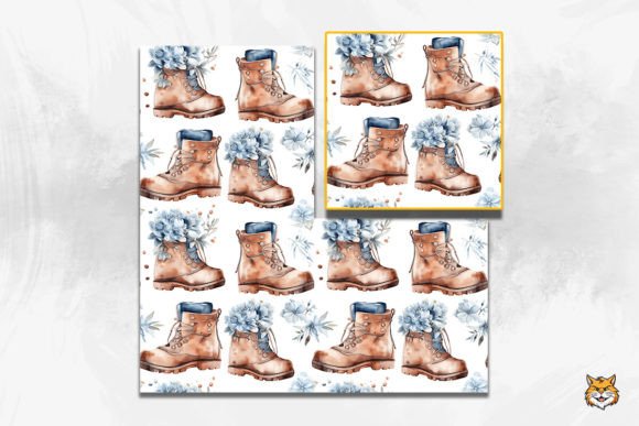 Winter Boots Seamless Pattern 3: Design Guide